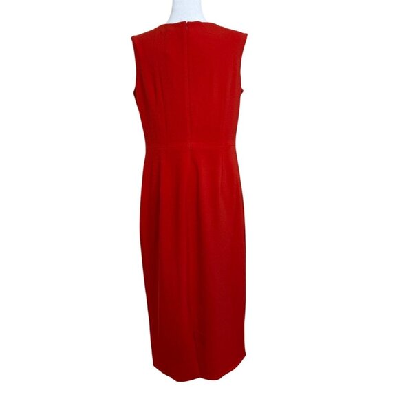 Dress the Population Womens XL Dress Red Sleeveless Sheath Sweetheart Neck NEW - Picture 6 of 7